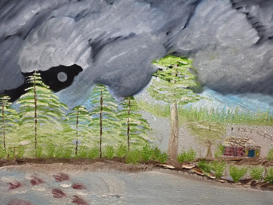 Night Over the Pines